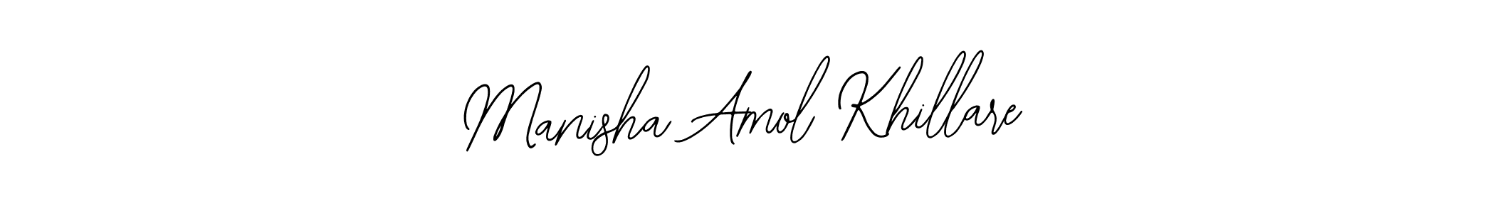 How to make Manisha Amol Khillare signature? Bearetta-2O07w is a professional autograph style. Create handwritten signature for Manisha Amol Khillare name. Manisha Amol Khillare signature style 12 images and pictures png