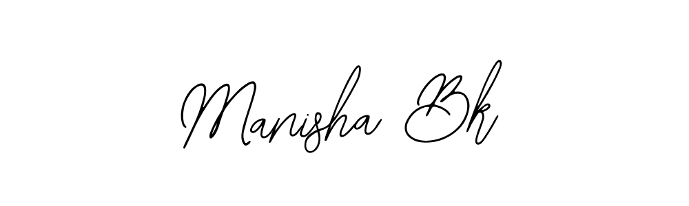 Make a beautiful signature design for name Manisha Bk. Use this online signature maker to create a handwritten signature for free. Manisha Bk signature style 12 images and pictures png