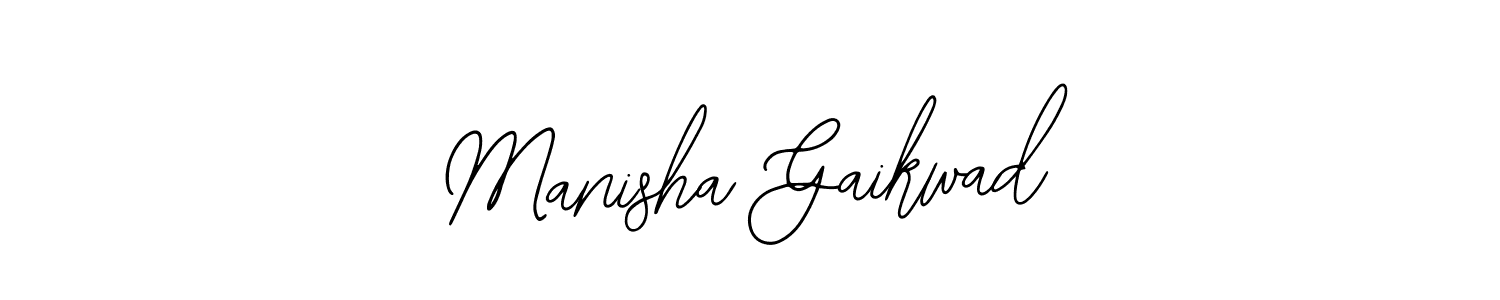 Use a signature maker to create a handwritten signature online. With this signature software, you can design (Bearetta-2O07w) your own signature for name Manisha Gaikwad. Manisha Gaikwad signature style 12 images and pictures png