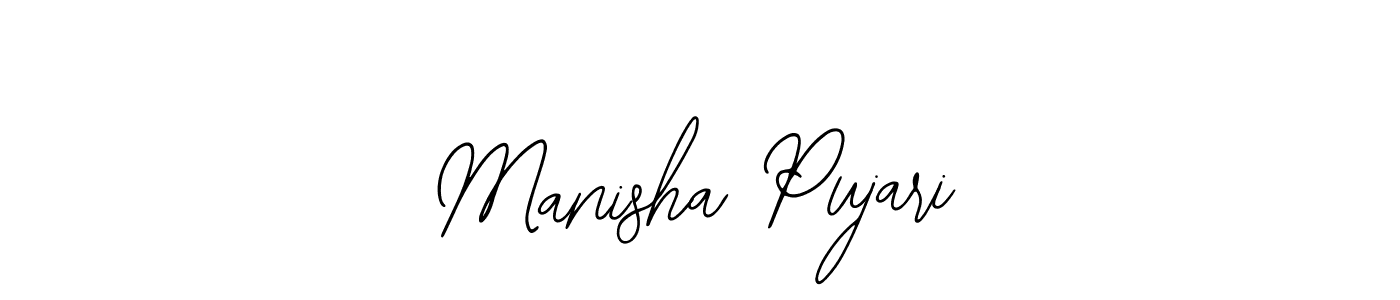 Make a beautiful signature design for name Manisha Pujari. Use this online signature maker to create a handwritten signature for free. Manisha Pujari signature style 12 images and pictures png