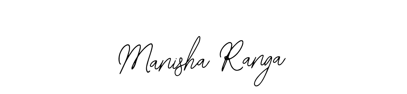 Bearetta-2O07w is a professional signature style that is perfect for those who want to add a touch of class to their signature. It is also a great choice for those who want to make their signature more unique. Get Manisha Ranga name to fancy signature for free. Manisha Ranga signature style 12 images and pictures png