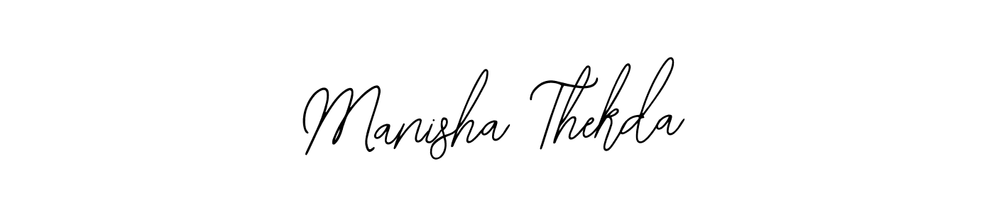 It looks lik you need a new signature style for name Manisha Thekda. Design unique handwritten (Bearetta-2O07w) signature with our free signature maker in just a few clicks. Manisha Thekda signature style 12 images and pictures png