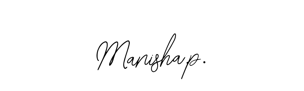 Bearetta-2O07w is a professional signature style that is perfect for those who want to add a touch of class to their signature. It is also a great choice for those who want to make their signature more unique. Get Manisha.p. name to fancy signature for free. Manisha.p. signature style 12 images and pictures png