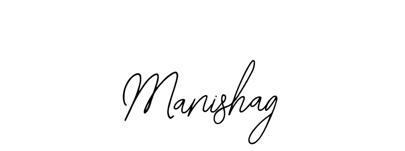 How to make Manishag signature? Bearetta-2O07w is a professional autograph style. Create handwritten signature for Manishag name. Manishag signature style 12 images and pictures png