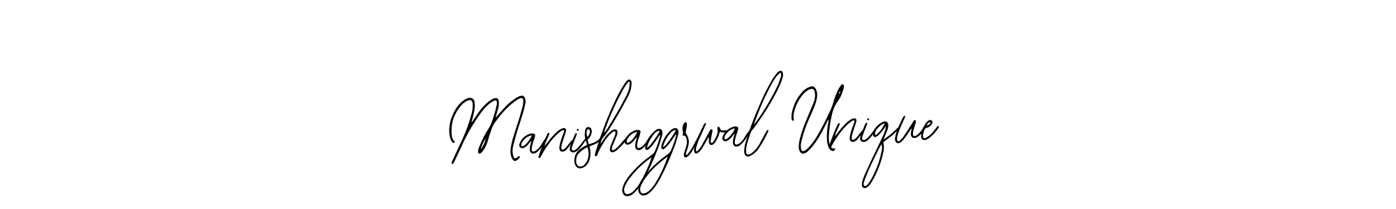 How to make Manishaggrwal Unique name signature. Use Bearetta-2O07w style for creating short signs online. This is the latest handwritten sign. Manishaggrwal Unique signature style 12 images and pictures png