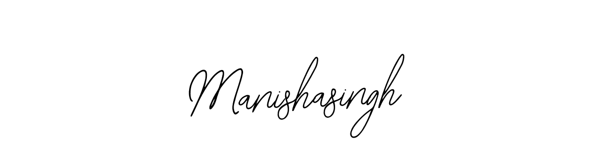 Use a signature maker to create a handwritten signature online. With this signature software, you can design (Bearetta-2O07w) your own signature for name Manishasingh. Manishasingh signature style 12 images and pictures png