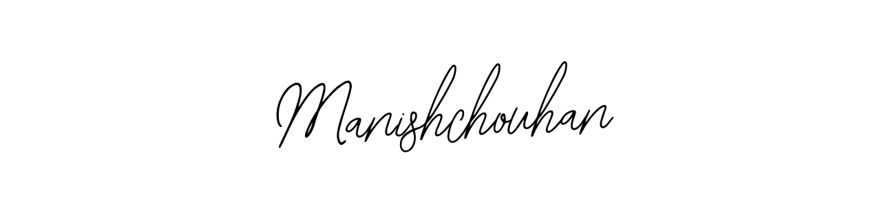 You should practise on your own different ways (Bearetta-2O07w) to write your name (Manishchouhan) in signature. don't let someone else do it for you. Manishchouhan signature style 12 images and pictures png