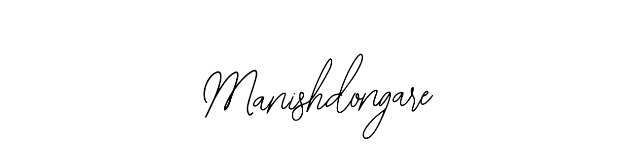 How to make Manishdongare name signature. Use Bearetta-2O07w style for creating short signs online. This is the latest handwritten sign. Manishdongare signature style 12 images and pictures png