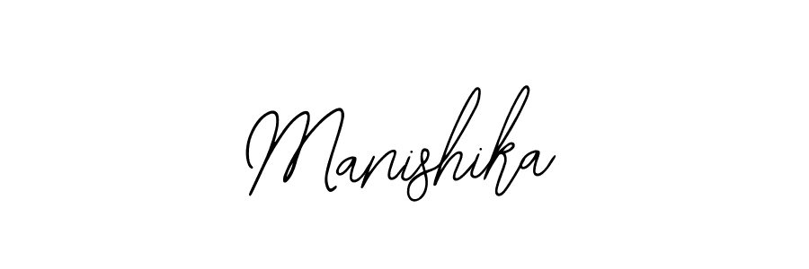 The best way (Bearetta-2O07w) to make a short signature is to pick only two or three words in your name. The name Manishika include a total of six letters. For converting this name. Manishika signature style 12 images and pictures png