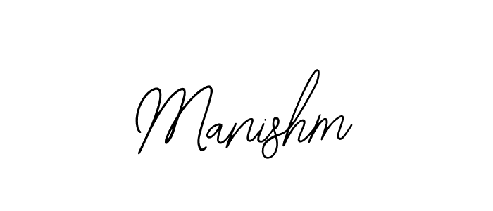 Use a signature maker to create a handwritten signature online. With this signature software, you can design (Bearetta-2O07w) your own signature for name Manishm. Manishm signature style 12 images and pictures png