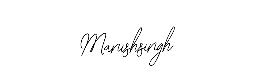 Design your own signature with our free online signature maker. With this signature software, you can create a handwritten (Bearetta-2O07w) signature for name Manishsingh. Manishsingh signature style 12 images and pictures png