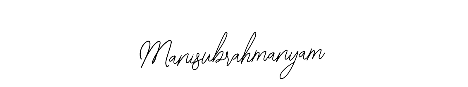 Use a signature maker to create a handwritten signature online. With this signature software, you can design (Bearetta-2O07w) your own signature for name Manisubrahmanyam. Manisubrahmanyam signature style 12 images and pictures png