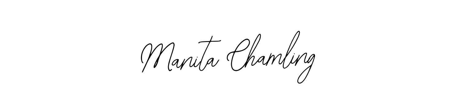 Also we have Manita Chamling name is the best signature style. Create professional handwritten signature collection using Bearetta-2O07w autograph style. Manita Chamling signature style 12 images and pictures png