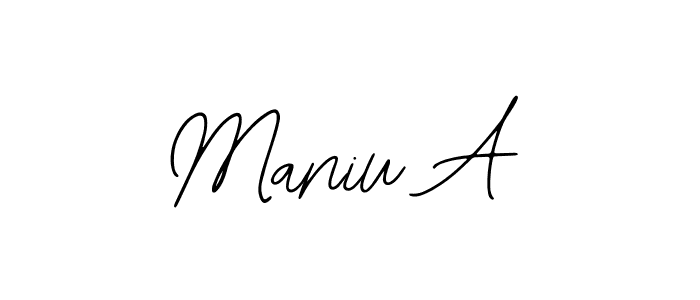 Make a beautiful signature design for name Maniu A. Use this online signature maker to create a handwritten signature for free. Maniu A signature style 12 images and pictures png