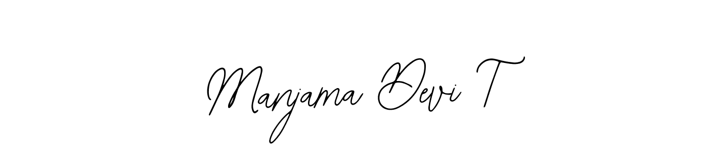 Make a beautiful signature design for name Manjama Devi T. With this signature (Bearetta-2O07w) style, you can create a handwritten signature for free. Manjama Devi T signature style 12 images and pictures png