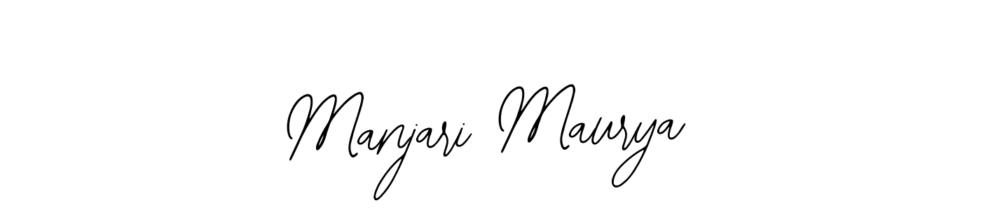 Design your own signature with our free online signature maker. With this signature software, you can create a handwritten (Bearetta-2O07w) signature for name Manjari Maurya. Manjari Maurya signature style 12 images and pictures png