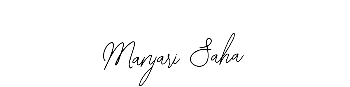This is the best signature style for the Manjari Saha name. Also you like these signature font (Bearetta-2O07w). Mix name signature. Manjari Saha signature style 12 images and pictures png