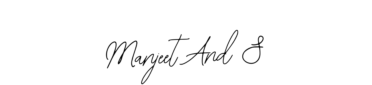 Manjeet And S stylish signature style. Best Handwritten Sign (Bearetta-2O07w) for my name. Handwritten Signature Collection Ideas for my name Manjeet And S. Manjeet And S signature style 12 images and pictures png