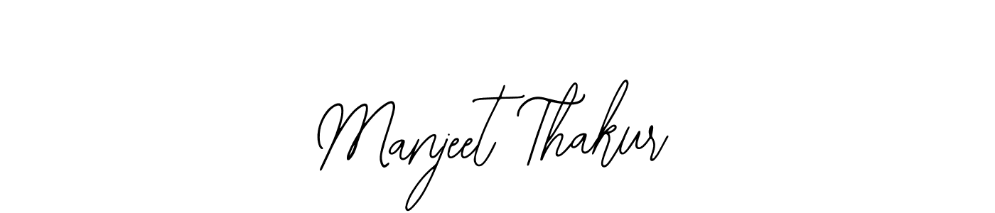How to make Manjeet Thakur signature? Bearetta-2O07w is a professional autograph style. Create handwritten signature for Manjeet Thakur name. Manjeet Thakur signature style 12 images and pictures png