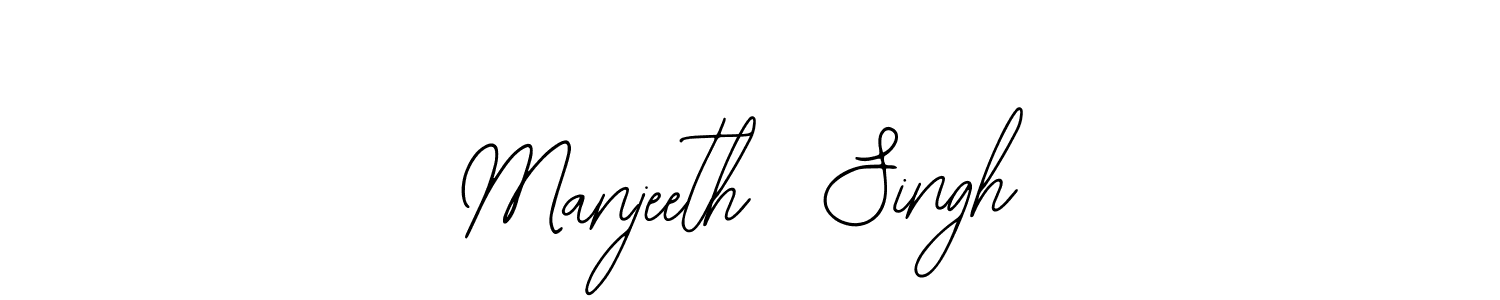 Design your own signature with our free online signature maker. With this signature software, you can create a handwritten (Bearetta-2O07w) signature for name Manjeeth  Singh. Manjeeth  Singh signature style 12 images and pictures png