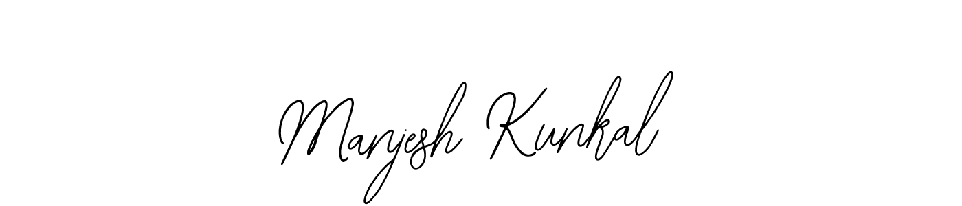 Make a beautiful signature design for name Manjesh Kunkal. Use this online signature maker to create a handwritten signature for free. Manjesh Kunkal signature style 12 images and pictures png