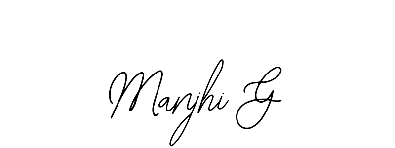 This is the best signature style for the Manjhi G name. Also you like these signature font (Bearetta-2O07w). Mix name signature. Manjhi G signature style 12 images and pictures png