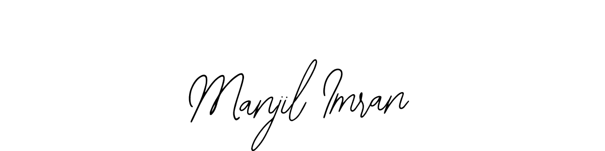 Also You can easily find your signature by using the search form. We will create Manjil Imran name handwritten signature images for you free of cost using Bearetta-2O07w sign style. Manjil Imran signature style 12 images and pictures png