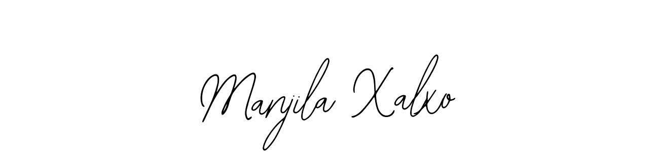 You should practise on your own different ways (Bearetta-2O07w) to write your name (Manjila Xalxo) in signature. don't let someone else do it for you. Manjila Xalxo signature style 12 images and pictures png