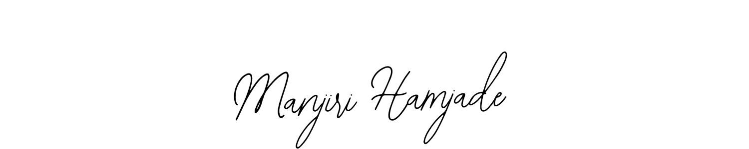 Make a beautiful signature design for name Manjiri Hamjade. Use this online signature maker to create a handwritten signature for free. Manjiri Hamjade signature style 12 images and pictures png