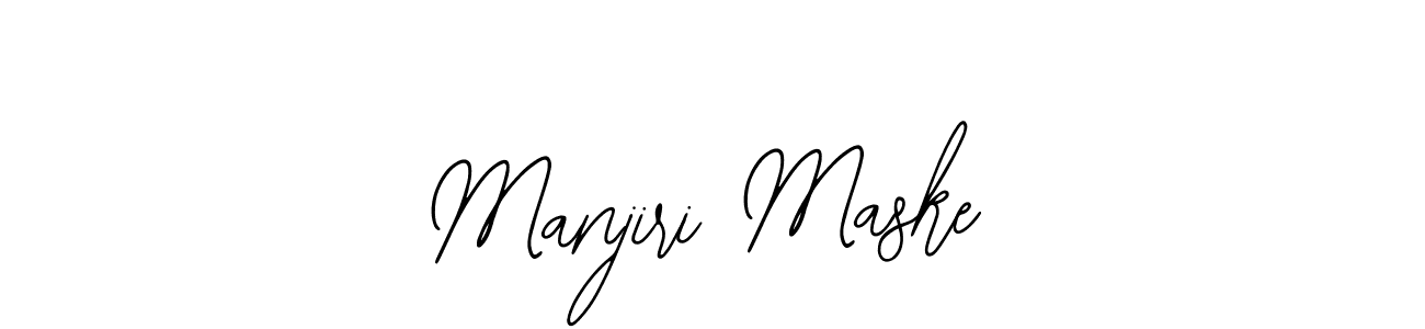 Manjiri Maske stylish signature style. Best Handwritten Sign (Bearetta-2O07w) for my name. Handwritten Signature Collection Ideas for my name Manjiri Maske. Manjiri Maske signature style 12 images and pictures png