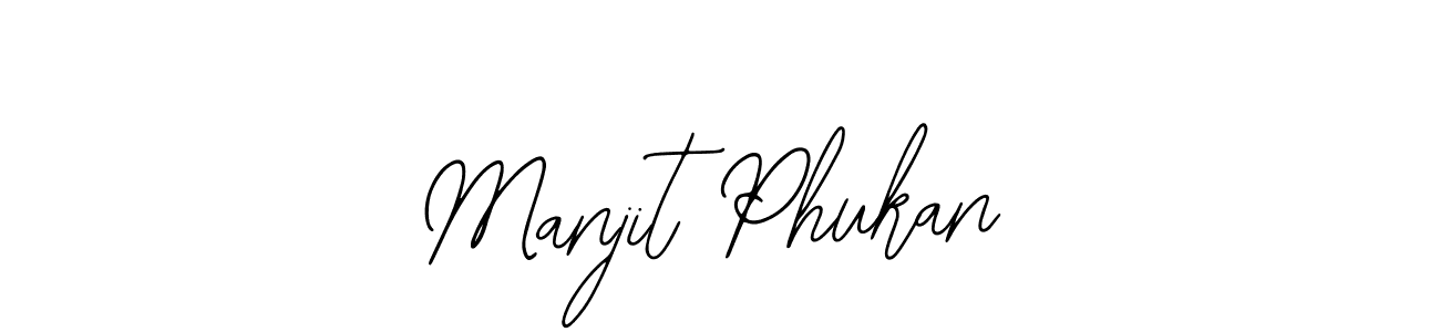 Manjit Phukan stylish signature style. Best Handwritten Sign (Bearetta-2O07w) for my name. Handwritten Signature Collection Ideas for my name Manjit Phukan. Manjit Phukan signature style 12 images and pictures png