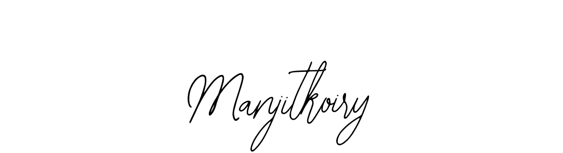 Design your own signature with our free online signature maker. With this signature software, you can create a handwritten (Bearetta-2O07w) signature for name Manjitkoiry. Manjitkoiry signature style 12 images and pictures png