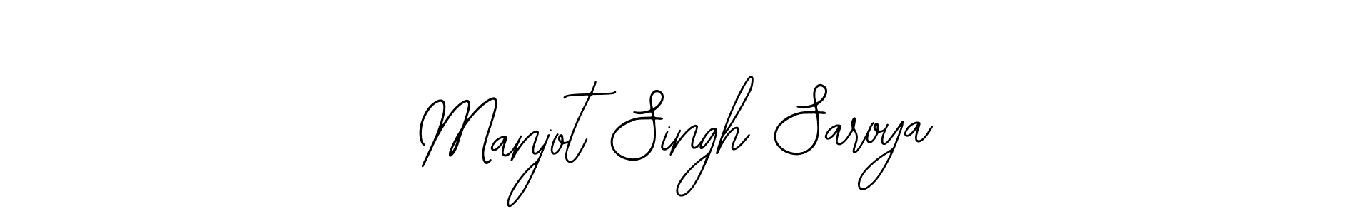 if you are searching for the best signature style for your name Manjot Singh Saroya. so please give up your signature search. here we have designed multiple signature styles  using Bearetta-2O07w. Manjot Singh Saroya signature style 12 images and pictures png