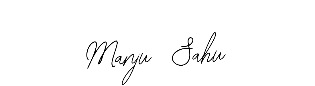 Also You can easily find your signature by using the search form. We will create Manju  Sahu name handwritten signature images for you free of cost using Bearetta-2O07w sign style. Manju  Sahu signature style 12 images and pictures png