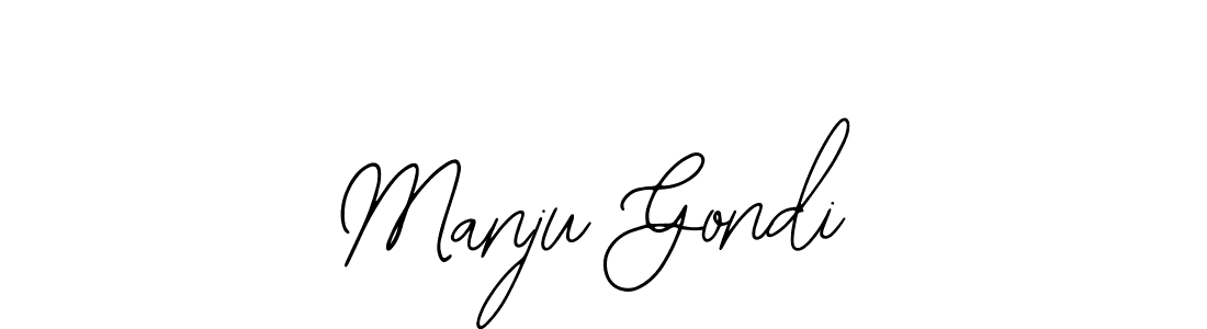 if you are searching for the best signature style for your name Manju Gondi. so please give up your signature search. here we have designed multiple signature styles  using Bearetta-2O07w. Manju Gondi signature style 12 images and pictures png