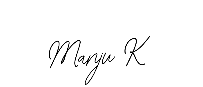 It looks lik you need a new signature style for name Manju K. Design unique handwritten (Bearetta-2O07w) signature with our free signature maker in just a few clicks. Manju K signature style 12 images and pictures png