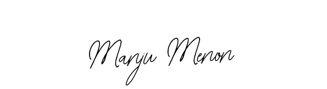 Also we have Manju Menon name is the best signature style. Create professional handwritten signature collection using Bearetta-2O07w autograph style. Manju Menon signature style 12 images and pictures png