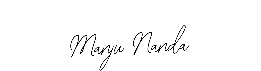 if you are searching for the best signature style for your name Manju Nanda. so please give up your signature search. here we have designed multiple signature styles  using Bearetta-2O07w. Manju Nanda signature style 12 images and pictures png