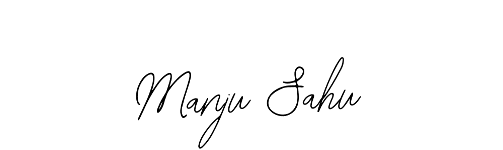 Bearetta-2O07w is a professional signature style that is perfect for those who want to add a touch of class to their signature. It is also a great choice for those who want to make their signature more unique. Get Manju Sahu name to fancy signature for free. Manju Sahu signature style 12 images and pictures png