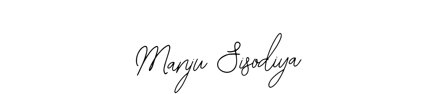 How to make Manju Sisodiya name signature. Use Bearetta-2O07w style for creating short signs online. This is the latest handwritten sign. Manju Sisodiya signature style 12 images and pictures png