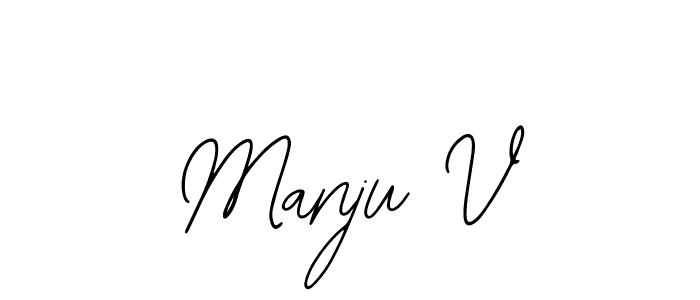 Make a short Manju V signature style. Manage your documents anywhere anytime using Bearetta-2O07w. Create and add eSignatures, submit forms, share and send files easily. Manju V signature style 12 images and pictures png