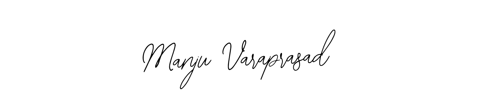 Make a beautiful signature design for name Manju Varaprasad. With this signature (Bearetta-2O07w) style, you can create a handwritten signature for free. Manju Varaprasad signature style 12 images and pictures png