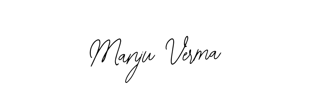 Manju Verma stylish signature style. Best Handwritten Sign (Bearetta-2O07w) for my name. Handwritten Signature Collection Ideas for my name Manju Verma. Manju Verma signature style 12 images and pictures png