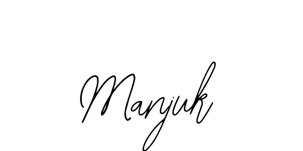 You should practise on your own different ways (Bearetta-2O07w) to write your name (Manjuk) in signature. don't let someone else do it for you. Manjuk signature style 12 images and pictures png