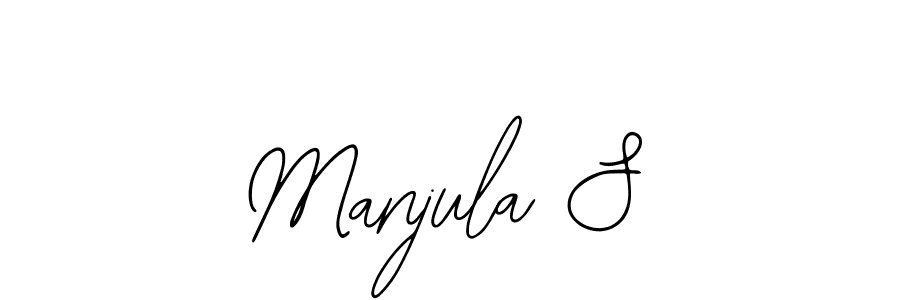 Create a beautiful signature design for name Manjula S. With this signature (Bearetta-2O07w) fonts, you can make a handwritten signature for free. Manjula S signature style 12 images and pictures png