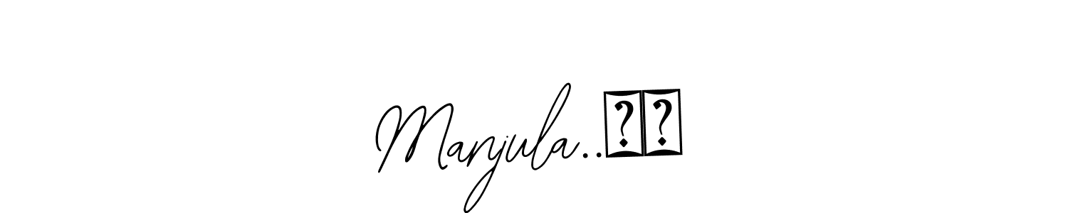 How to Draw Manjula..❤️ signature style? Bearetta-2O07w is a latest design signature styles for name Manjula..❤️. Manjula..❤️ signature style 12 images and pictures png