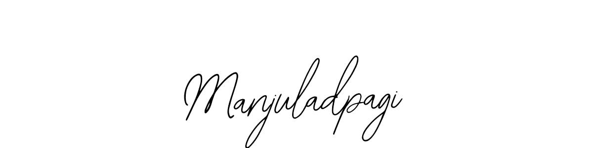 The best way (Bearetta-2O07w) to make a short signature is to pick only two or three words in your name. The name Manjuladpagi include a total of six letters. For converting this name. Manjuladpagi signature style 12 images and pictures png