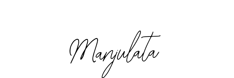 You should practise on your own different ways (Bearetta-2O07w) to write your name (Manjulata) in signature. don't let someone else do it for you. Manjulata signature style 12 images and pictures png