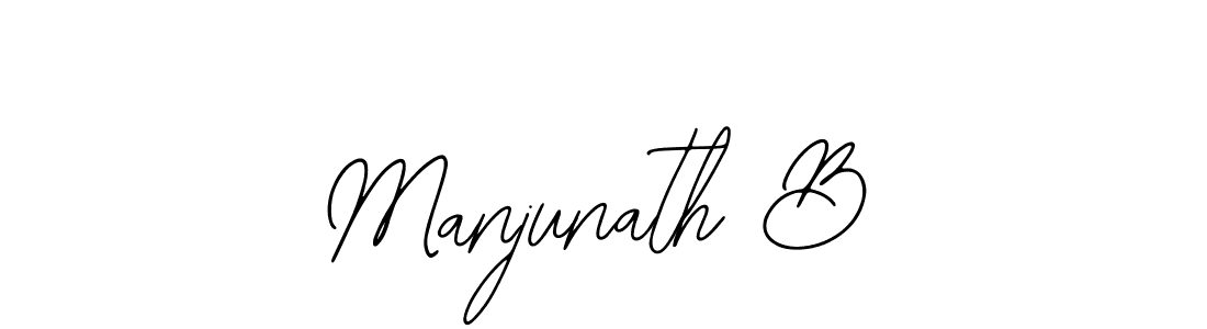 The best way (Bearetta-2O07w) to make a short signature is to pick only two or three words in your name. The name Manjunath B include a total of six letters. For converting this name. Manjunath B signature style 12 images and pictures png