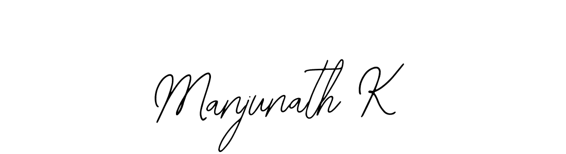 You should practise on your own different ways (Bearetta-2O07w) to write your name (Manjunath K) in signature. don't let someone else do it for you. Manjunath K signature style 12 images and pictures png